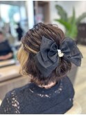 ヘアアレンジ/結婚式お呼ばれ/ヘアセット