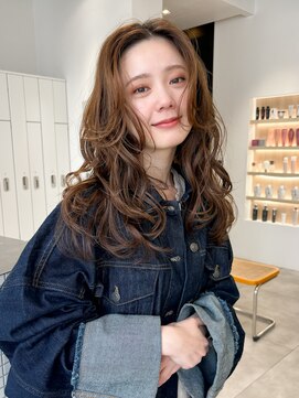 アンアミ シブヤ(Un ami shibuya) 【Unami】コテ巻き風ロングパーマ