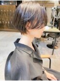 透明感カラー×骨格補正カット