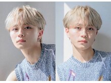 韓国風メンズハイトーンも人気◎カラーデザインに合わせた韓国ヘアもご提案させていただきます◎メンズヘア