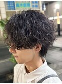 ツイストスパイラルパーマツイストパーマメンズマッシュパーマ
