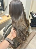 1ブリーチでできるオリーブベージュ