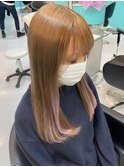 インナーカラー/ホワイトブロンド/ベージュ/エクステ