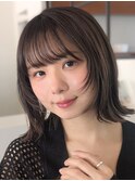 外ハネフェイスレイヤーミディアム