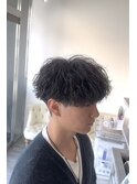 ツイストスパイラル/スパイラルパーマ/メンズサロン/メンズ/眉毛