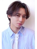 ソフトツーブロック/刈り上げ/センターパート/ツイスト/ビジネス
