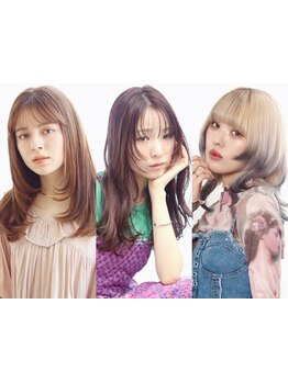 【口コミ多数☆女性stylistが多い】イルミナ/N.カラー取扱い★髪や肌に優しいカラーで毛先まで艶めく髪♪