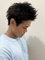 ヒュイル バイ ニアウ(Hwyl by Niau) メンズスパイキーショートツイストパーマ無造作パーマシャドウ