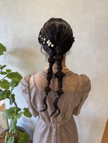 ゴートファクトリー(G.O.A.T factory)&nbsp;#大人可愛いツインテール#結婚色参列ヘアセット