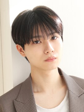 アズ ワン(AS ONE) シースルーマッシュ韓国ヘアカルマパーマ韓国マッシュ黒髪