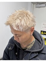 アクロ(ACRO)&nbsp;広島メンズ/スパイキーショート/ホワイトベージュ