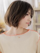 カバーヘア ブリス 上尾西口店(COVER HAIR bliss)&nbsp;乾かすだけラフウェーブ小顔AラインボブTd1上尾20代30代40代