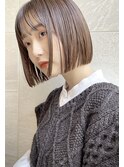 代々木/ブリーチなし/ショートボブ/酸性ストレート/新宿/韓国