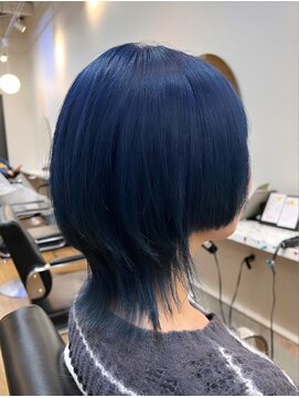 ラック 津田沼(LUCK) ブルー/津田沼/韓国ボブ/ケアブリーチ/似合わせカット