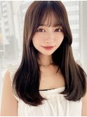 上品大人可愛い 顔周り似合わせカット　小顔レイヤー