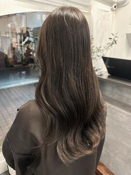 ラレイ ハラジュク(Lalei harajuku) 【白石】ブリーチなし5トーンオリーブグレージュ透明カラー原宿