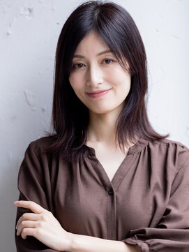 ワンマイル 八潮店(one mile) 30代40代50代◎白髪染めリタッチカラーひし形ショートボブ八潮