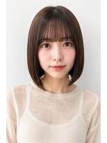 ヘアーエボリューション&nbsp;シースルーバングのナチュラルボブ