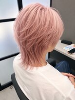 エミュ(Aimu.) メンズウルフ×ブリーチカラー