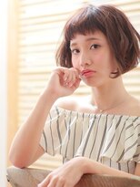 オーブ ヘアー フィオーレ 京都桂店(AUBE HAIR fiore) ショートバングとパーマのコントラストが絶妙♪