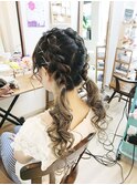 ロングテゴツインアレンジ【ヘアアレンジ　立川/立川南口/浴衣】