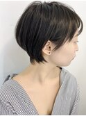 【morio池袋】大人可愛い前下がり透け感ショート♪