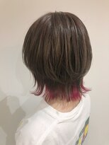 テラスヘア 新潟駅南(TERRACE hair)&nbsp;裾カラーピンク×ウルフスタイル