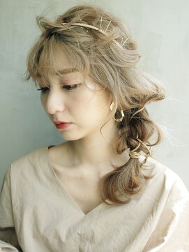 アルバム 銀座(ALBUM GINZA) 編みおろしアレンジ_ローライトスリークボブ厚めバング_97495