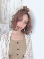 クシュ 所沢東口店(kusyu...) カーキグレージュマッシュショートボブフェザーバング(所沢479)