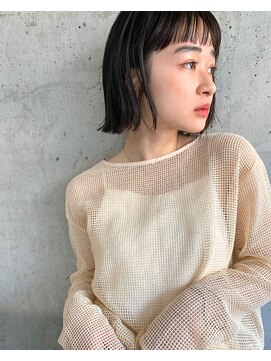 クラフト ヘア デザイン(CRAFT HAIR DESIGN) オン眉シースルー/切りっぱなしボブ