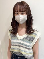 グリーン 渋谷(green)&nbsp;【MIO】イヤリングカラーピンクオレンジ×ベージュ