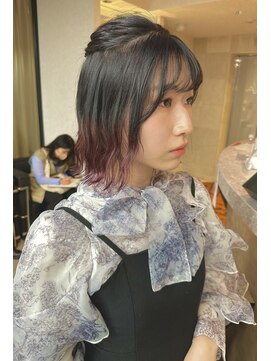 ソワン ドゥ ブレス セルン コフレ 心斎橋(soin de brace cerne X coffret) pink × black × 裾カラー