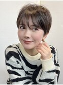 大人マッシュショート／丸みショート／イメチェン／30代40代50代