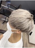 ハイトーンケアブリーチダブルカラーメンズヘアマッシュヘア