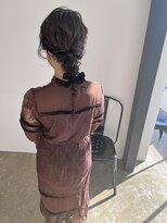 ニド(2do)&nbsp;編み下ろしベロアリボンアレンジ