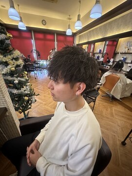 カットウェルズ ラブコオリヤマ 郡山店(Cut Well's Love Koriyama) メンズツイストスパイラルパーマ【郡山】【奈良】