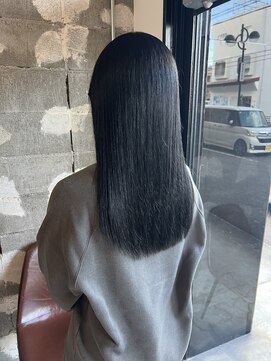 ソワ 四日市(soie) 【soie岡村】ブルーブラック/ロングヘア