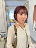 丸みのあるボブ