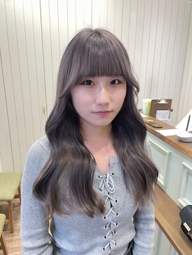 モリオフロムロンドン 大宮店(morio from London) 【ミルクティーグレージュ×韓国巻き】