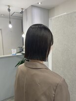 ヌーヴェル(nouvelle)&nbsp;切りっぱなしボブ×ダークカラー