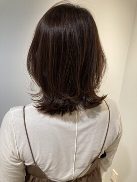 シェノン 赤羽店(CHAINON) 髪質改善サロンCHAINON赤羽店くびれミディアム暗めグレージュ