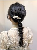 【Lilly渋谷】#ヘアセット#ヘアアレンジ#編み込み#編み下ろし