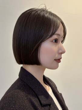 ノイ 銀座(noi) 顔周りレイヤーカットグレージュカラーくびれボブショートカット