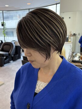 ウル 岡山駅店(ULu.) ハイライトハイトーンダブルカラー20代30代40代前髪ブリーチ