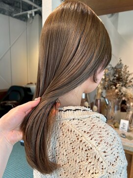 エルム 原宿 表参道(yelm) ベージュ/ブリーチなしダブルカラー/ケアブリーチ/韓国ヘア/原宿