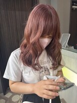 ジルバイジゼル(JILL by GiseL)&nbsp;ロング ピンクベージュ ケアブリーチ 10代20代