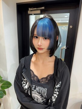ラピス 名古屋駅前店(Lapis) デザインカラー×ボブ×姫カット