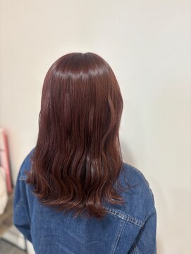イグレックヘアー(igrek hair) ボルドーピンクカラー