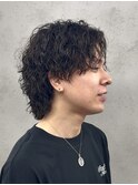MEN’S HAIR/サーフカール/刈り上げセンターパート