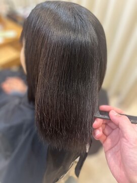 髪質改善カラーツヤロング